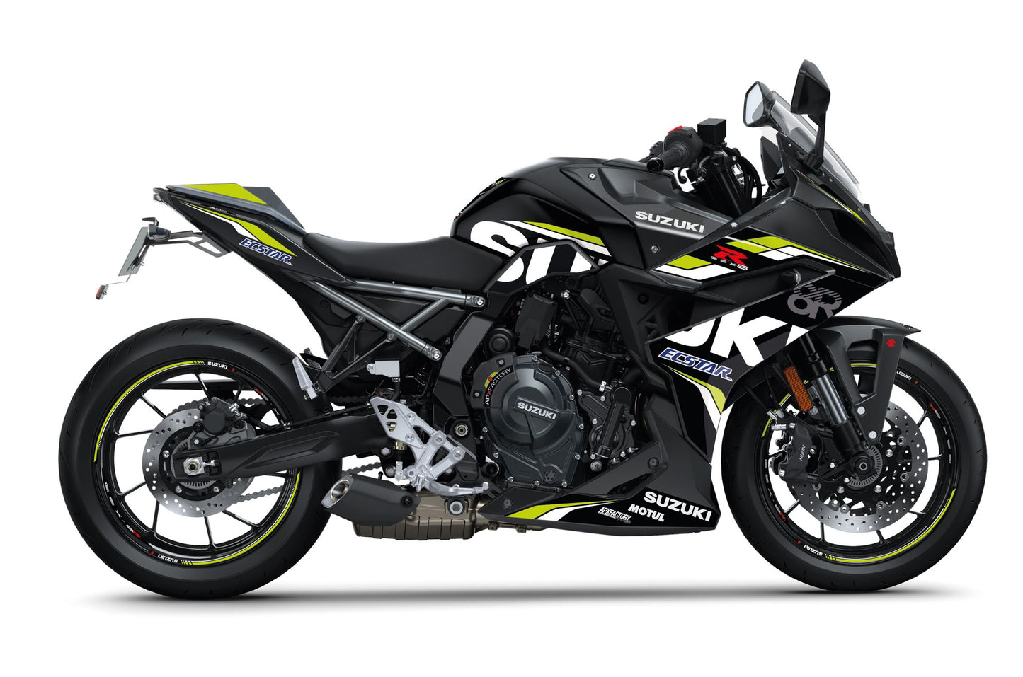 Stickerset GSX8R Sport, zwart/geel mat