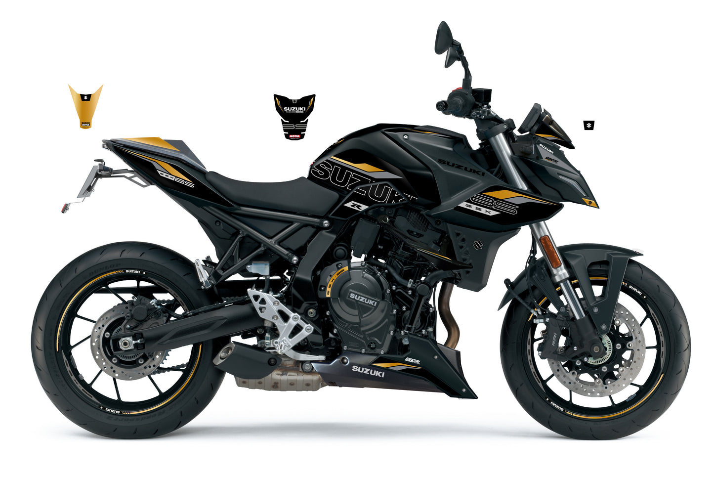 Stickerset GSX-8S Zwart/Goud