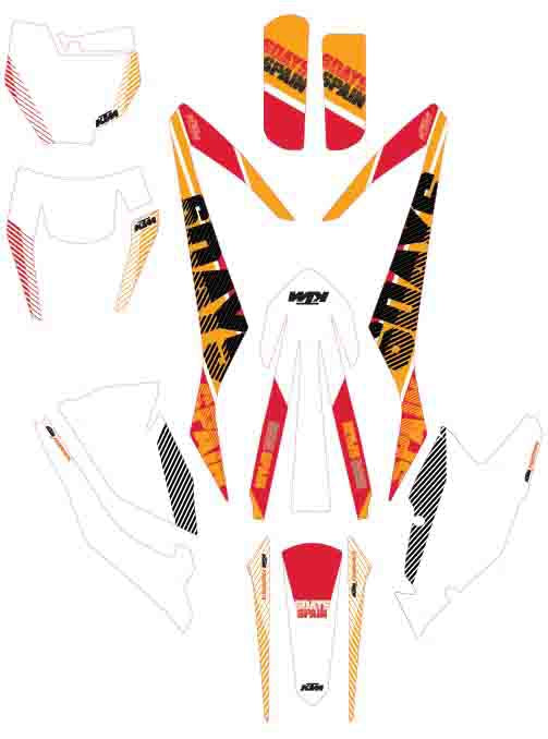 Spain Six Days graphics kit