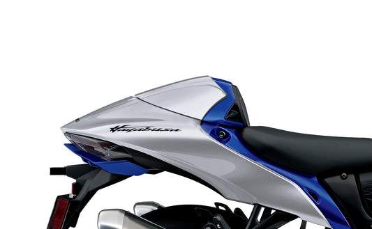 Buddyseat cover Zilver/Blauw Hayabusa