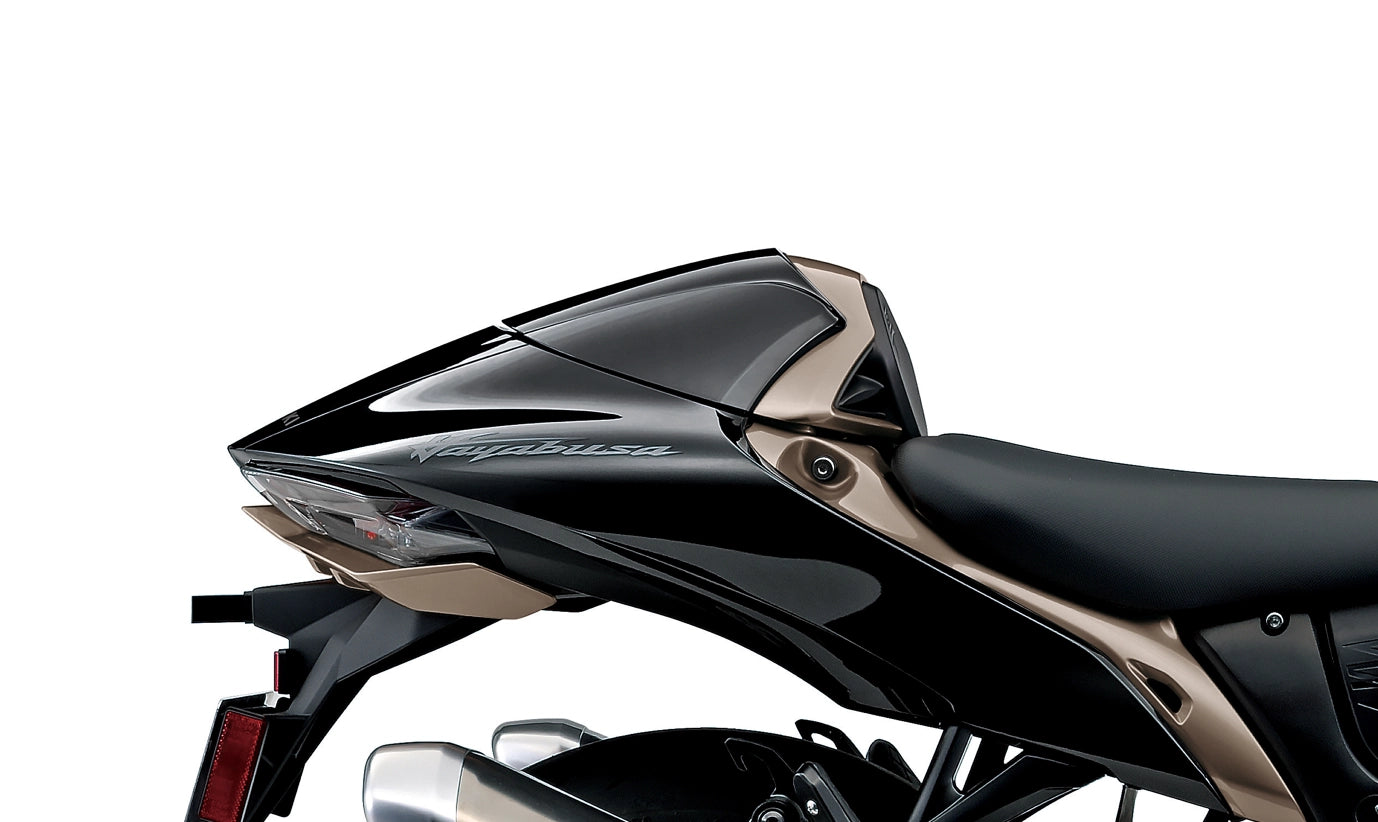 Buddyseat cover Zwart/Zilver Hayabusa