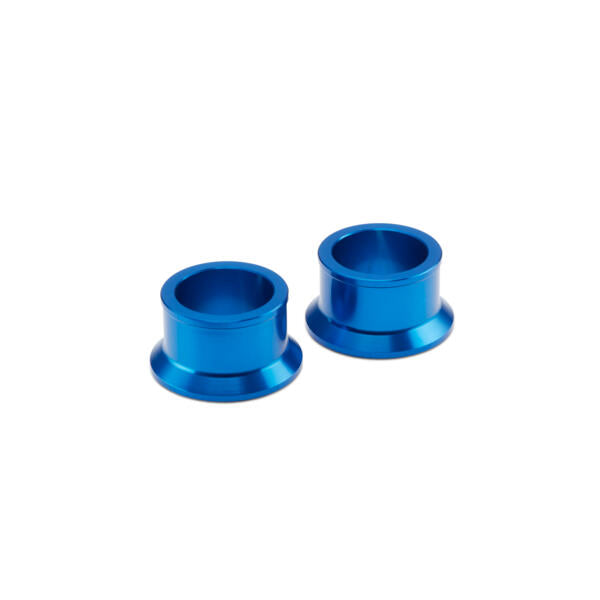 Blauwe afstandsbus achterwiel 25mm