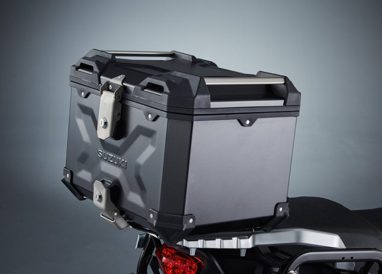 Aluminium topkoffer 38L. Zwart DL