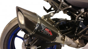 GSXR zwart/carbon slip-on R-11Sq E-keur