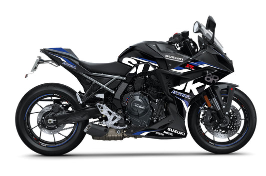 Stickerset GSX8R Sport, zwart/blauw mat