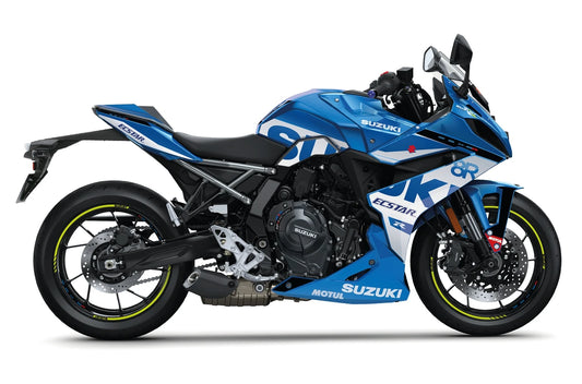 Stickerset GSX-8R, Blauw/Zilver