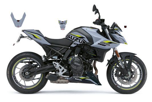 Stickerset GSX-8S Grijs/Limoen mat