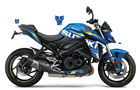 Stickerset Ecstar blauw/geel GSX-S M2~