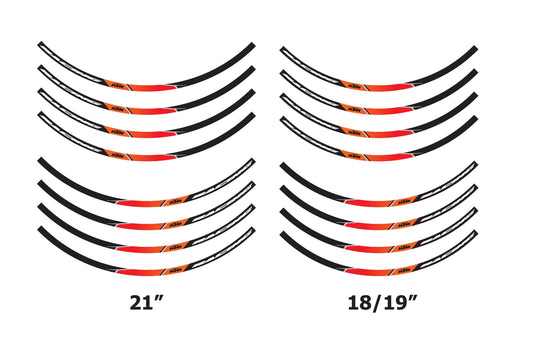 Wheel rim sticker kit — KTM All Models 2003-2026