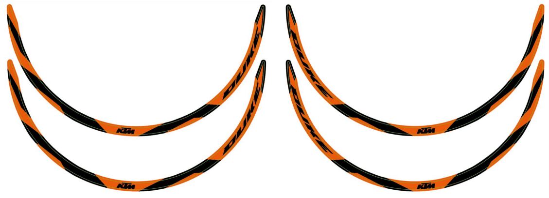 Wheel trim ring sticker kit — KTM Street 2014-2026