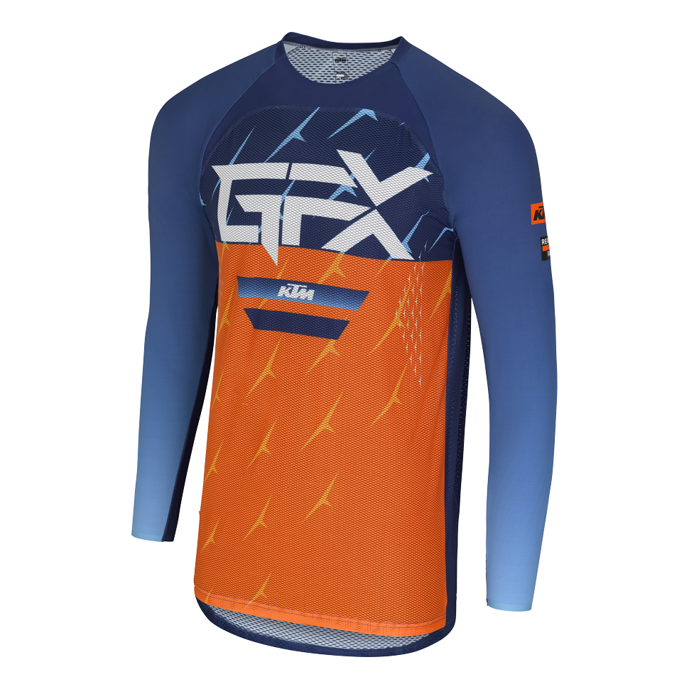 GRAVITY-FX AIR JERSEY ORANGE/BLUE