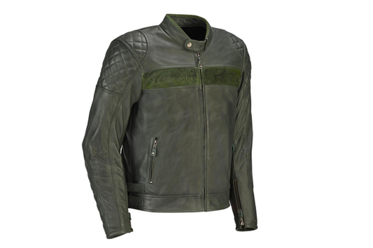 London Leather Jacket Olive (Men)
